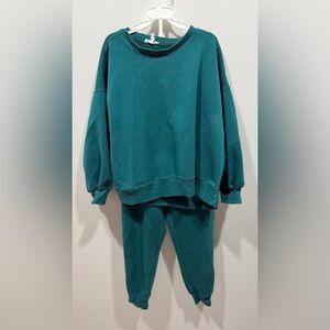 Mary Square Tracksuit Sweater & Pants Set Small